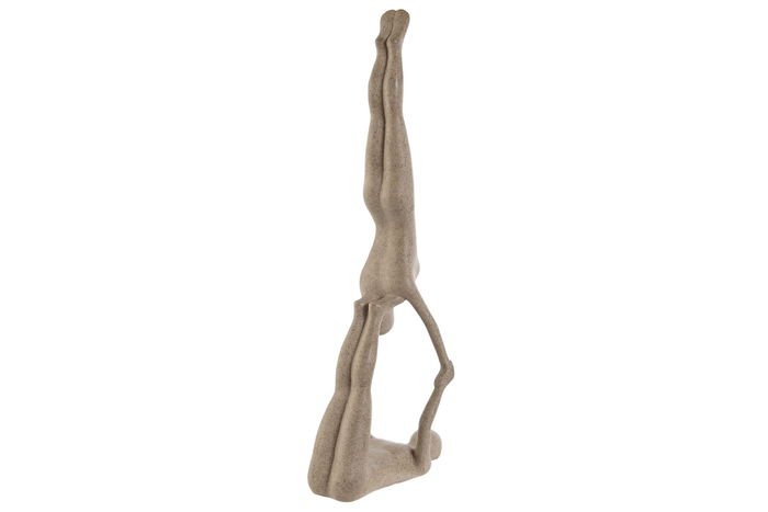DKD Home Decor Figura Beige Resina Yoga 29.5 x 7.5 x 27.8 cm