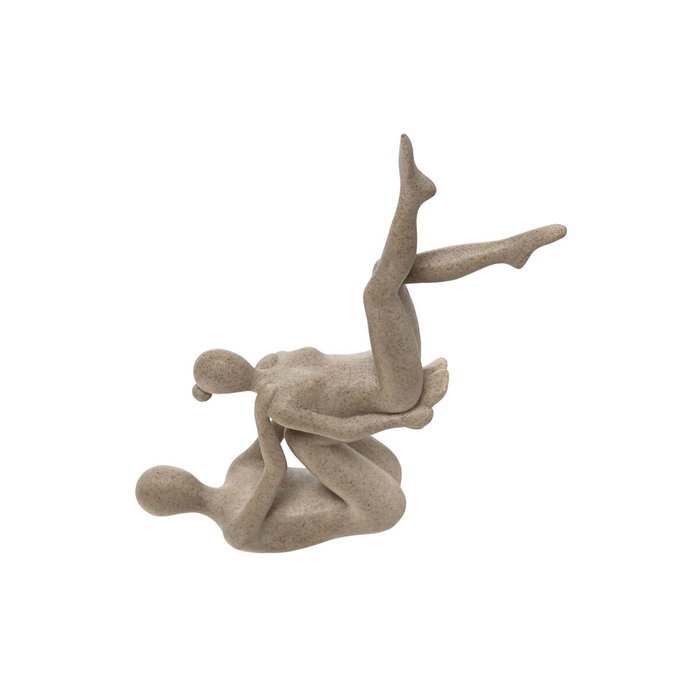 DKD Home Decor Figura de Resina Yoga Beige