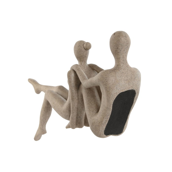 DKD Home Decor Figura de Resina Yoga Beige