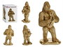 Giftdecor Gorila Saxo Dorado Resina 18.5 x 38.8 x 22 cm (Set de 3)