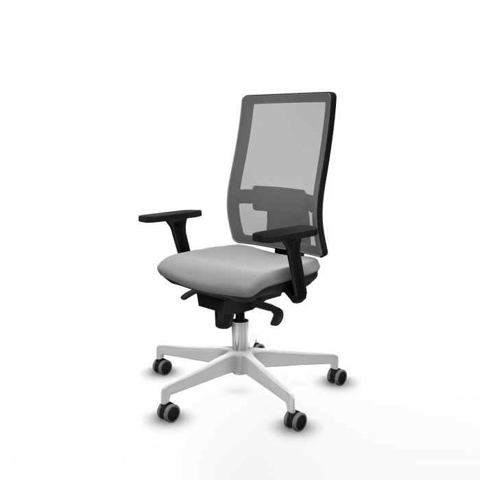 PIQUERAS Y CRESPO Silla de oficina Horna Gris con Mecanismo Sincro