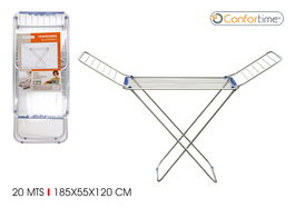 Confortime Tendedero 20 m de Aluminio (Pm-8720A) 132x55x4 cm (6 Unidades)