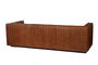 DKD Home Decor Sofá Urban Piel Cognac 4 Plazas 246.5 x 92 x 73 cm