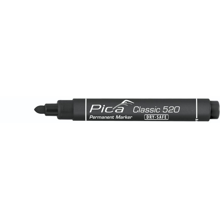 Pica Rotulador Permanente Punta Redonda 1-4mm Negro Pica Rotulador Permanente Punta Redonda 1-4mm Negro