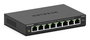 Netgear GS108E 8 Puertos Switch Gigabit Ethernet Plus, Conmutador 8x RJ45 10/100/1000 Mbps, VLAN, Plug & Play, Silencioso, Para Rack o Escritorio