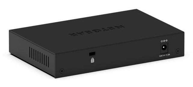 Netgear GS108E 8 Puertos Switch Gigabit Ethernet Plus, Conmutador 8x RJ45 10/100/1000 Mbps, VLAN, Plug & Play, Silencioso, Para Rack o Escritorio