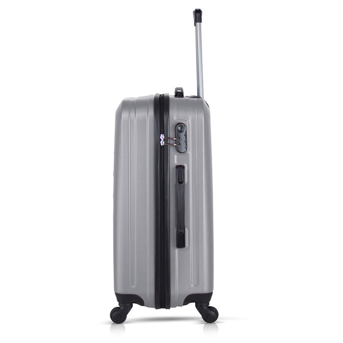 Zoozie Bags Maleta 4810 Gris ABS Ruedas 360° Candado 66x43x27cm 70L