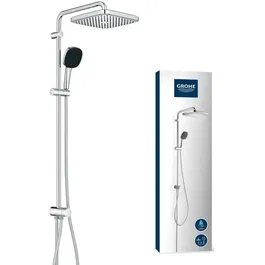 Grohe 26986001 Columna de Ducha con Desviador Manual Vitalio Comfort 250, Ahorro de Agua, Cromo