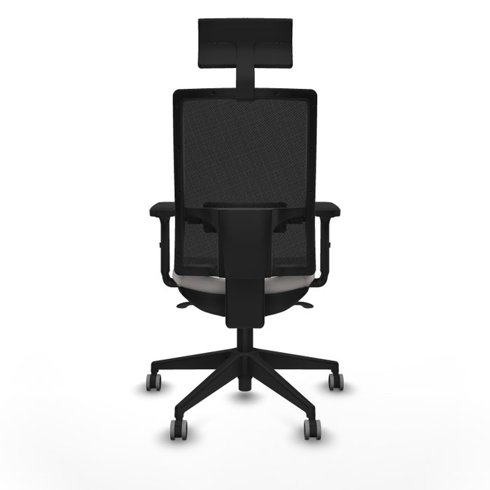PIQUERAS Y CRESPO Silla de oficina Horna Blanca con Malla Negra