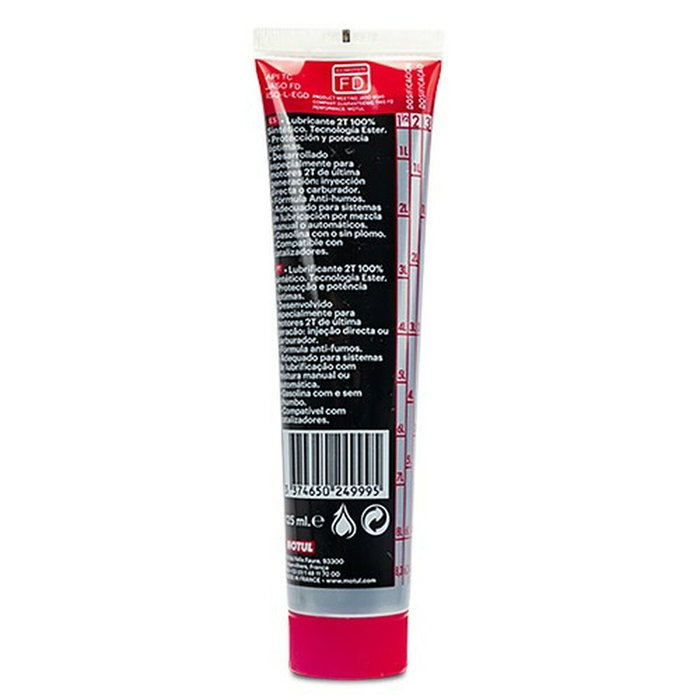 Motul 710 2T Aceite para Moto 125 mL - 100% Sintético con Ester, Antihumo, API TC, ISO-L-EGD, JASO FD, para Motores 2 Tiempos de Altas Prestaciones