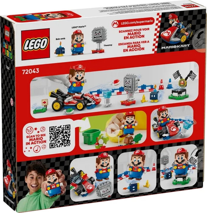 LEGO Mario Kart 72043 Mario interactivo y Kart estándar