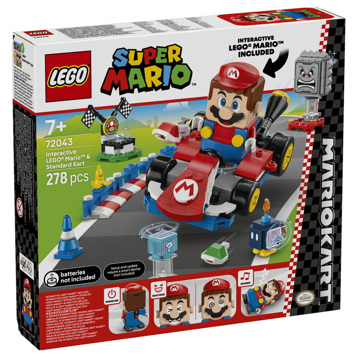 LEGO Mario Kart 72043 Mario interactivo y Kart estándar