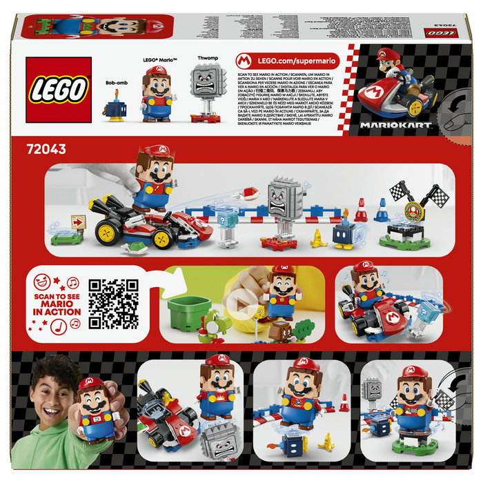 LEGO Mario Kart 72043 Mario interactivo y Kart estándar
