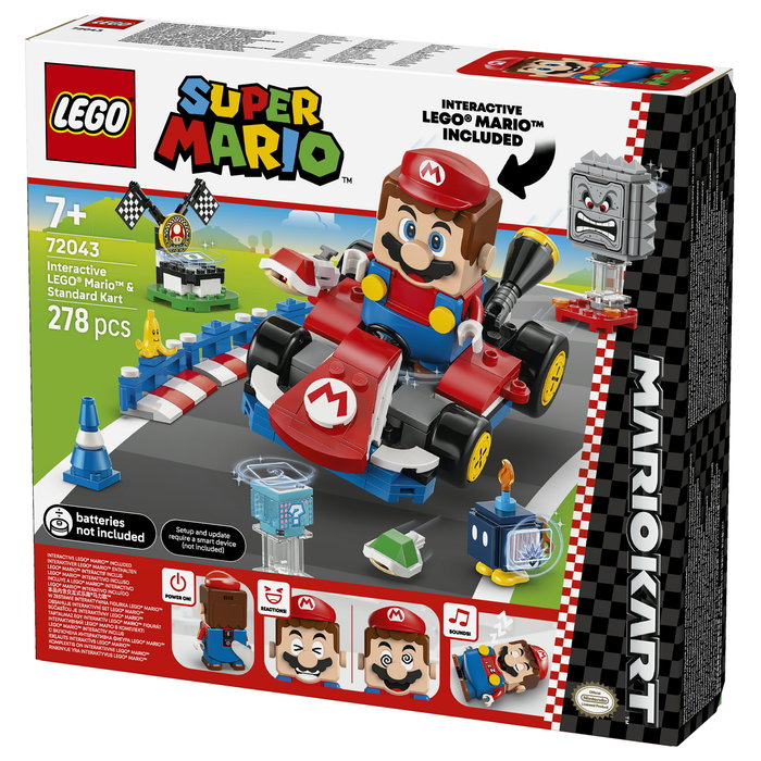 LEGO Mario Kart 72043 Mario interactivo y Kart estándar
