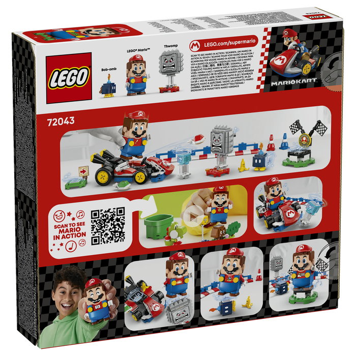 LEGO Mario Kart 72043 Mario interactivo y Kart estándar