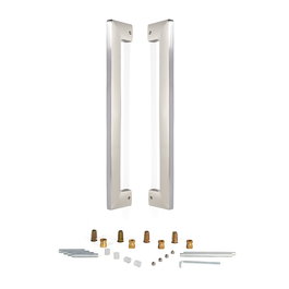 JNF Manillón Métrico 300mm Níquel Satinado / Titanio Black, Artículos Inoxidables