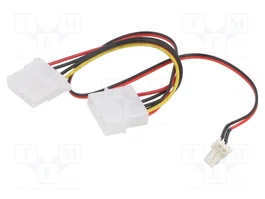 SAVIO Cable de alimentación AK-15 (3pin macho, Molex macho y Molex hembra)