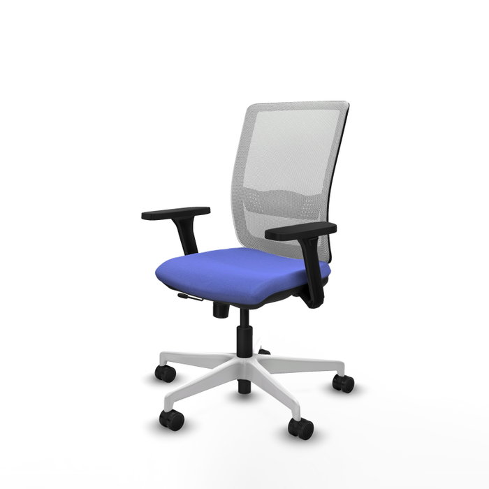 PIQUERAS Y CRESPO Silla de oficina Haches con mecanismo Sincro/Traslack, Azul claro y Blanco PIQUERAS Y CRESPO Silla de oficina Haches con mecanismo Sincro/Traslack, Azul claro y Blanco