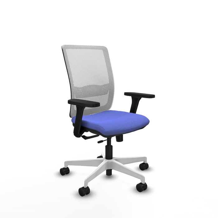 PIQUERAS Y CRESPO Silla de oficina Haches con mecanismo Sincro/Traslack, Azul claro y Blanco PIQUERAS Y CRESPO Silla de oficina Haches con mecanismo Sincro/Traslack, Azul claro y Blanco