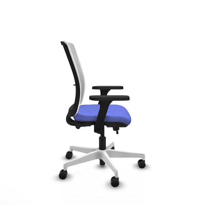 PIQUERAS Y CRESPO Silla de oficina Haches con mecanismo Sincro/Traslack, Azul claro y Blanco PIQUERAS Y CRESPO Silla de oficina Haches con mecanismo Sincro/Traslack, Azul claro y Blanco