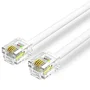 Vention Cable de teléfono RJ11 6P4C AISENS IQBWJ 5m Blanco