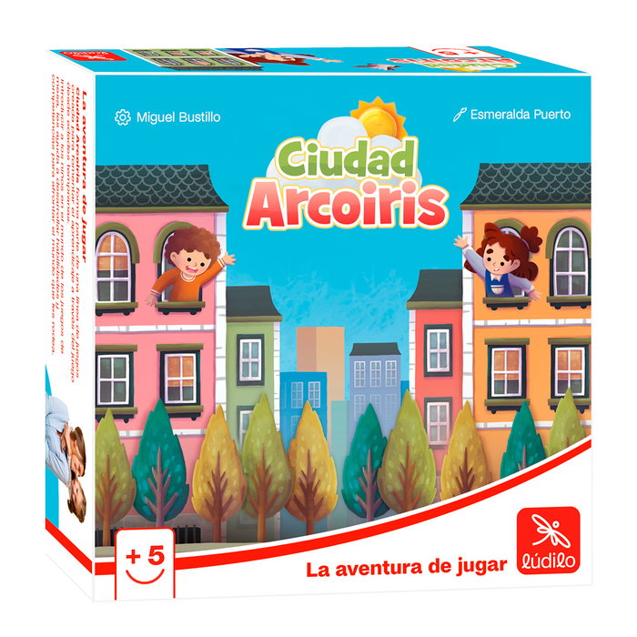 LÚDILO Juego Ciudad Arcoiris 89035, Juego de Construcción y Estrategia para Niños +5 Años LÚDILO Juego Ciudad Arcoiris 89035, Juego de Construcción y Estrategia para Niños +5 Años