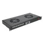 Extralink Panel de ventilación de 19 pulg con 2 ventiladores y termostato