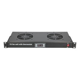 Extralink Panel de ventilación de 19 pulg con 2 ventiladores y termostato