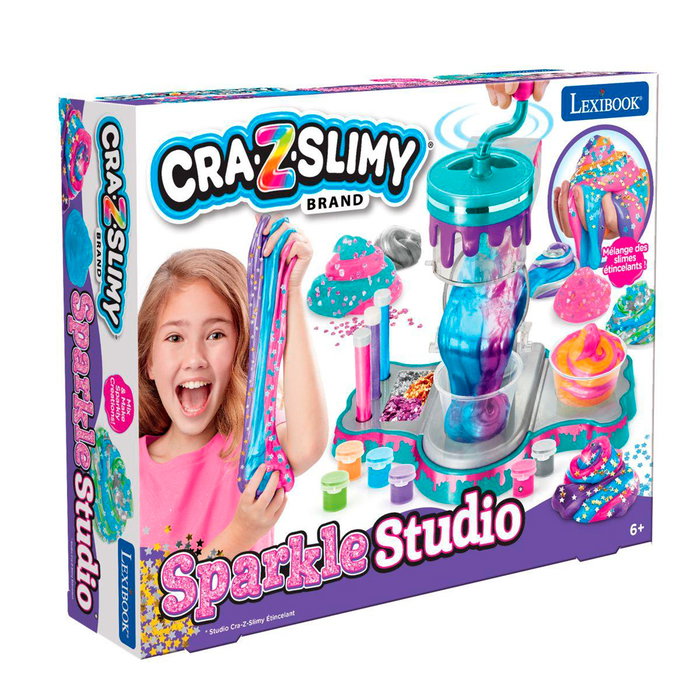 Lexibook Estudio Sparkle Cra-Z-Slimy Crslim40 - Kit de Slime con Brillantina para Crear Slimes Personalizados, +6 años Lexibook Estudio Sparkle Cra-Z-Slimy Crslim40 - Kit de Slime con Brillantina para Crear Slimes Personalizados, +6 años