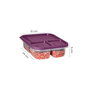 Hermia Juego de Cajas de Almacenaje 8Lidkdrtgn1 - 18, Set de 8 Piezas, Morado, Plástico