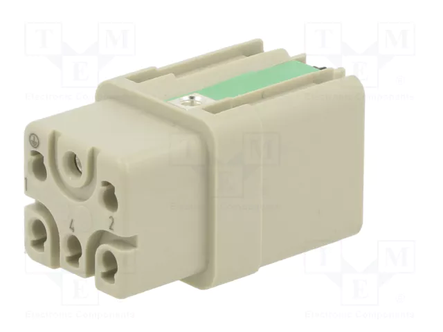 HARTING Conector Hembra Han Q HDC de 6 Pines