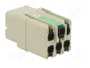 HARTING Conector Hembra Han Q HDC de 6 Pines