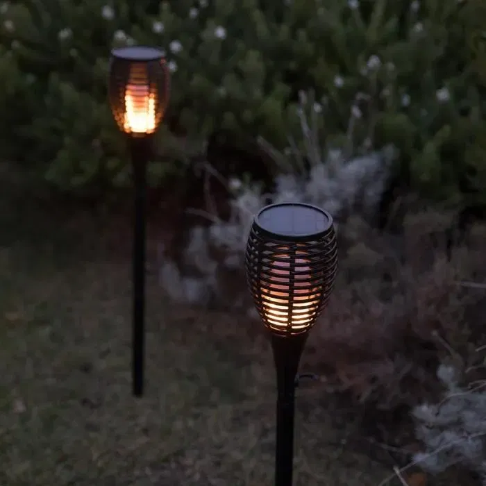 Lumi Jardin Antorcha Solar Maity Sun Efecto Llama LED H 80 cm Blanco Cálido Lumi Jardin Antorcha Solar Maity Sun Efecto Llama LED H 80 cm Blanco Cálido