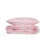 Aucune Juego de cama Rosa 100% algodón reforzado con funda nórdica y 2 fundas de almohada