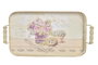 DKD Home Decor Set de 3 Bandejas Metal Love Rosa 40x21x8 cm
