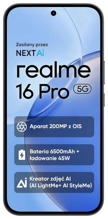 Realme 16 Pro 5G 8/512GB Pebble Grey Smartphone Libre