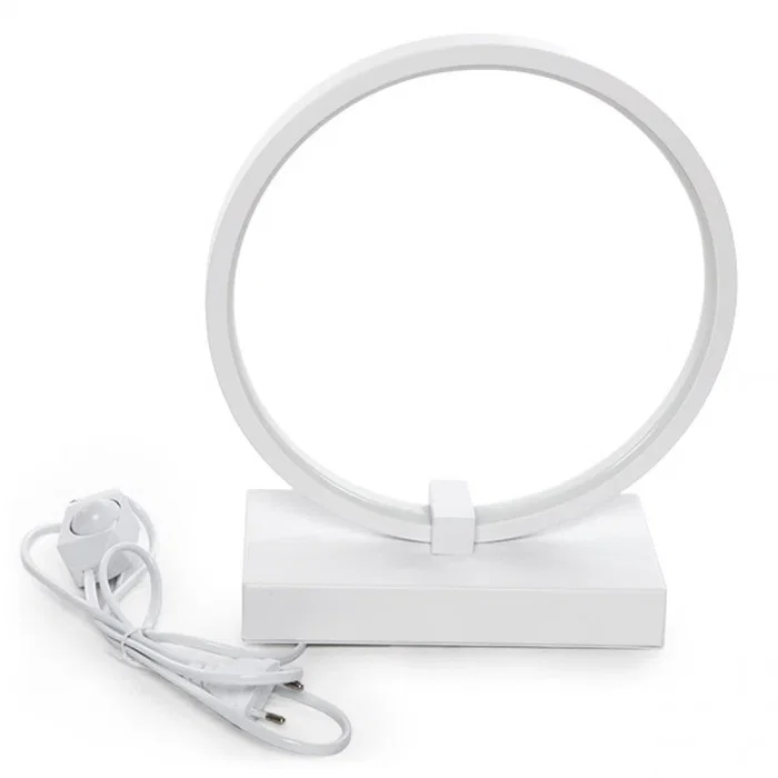 Lámpara de Mesa LED Circle Regulable 15W 935Lm 4200ºK Larga Duración [HO-LM-CIRCLE-20W-W]