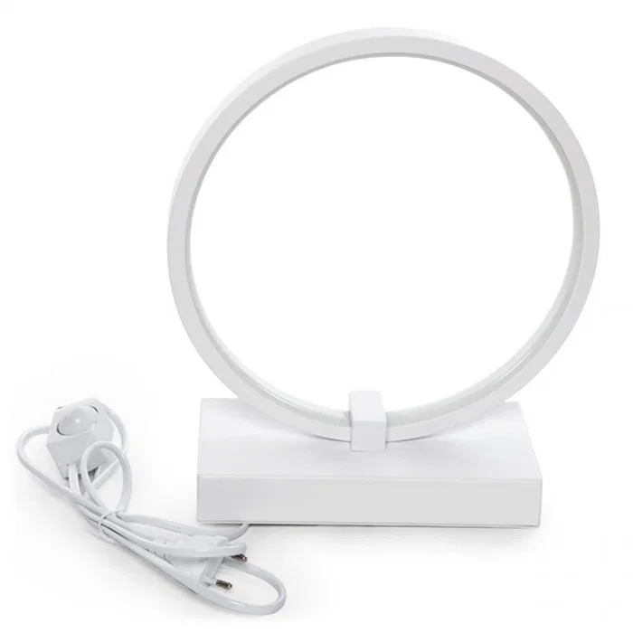 Lámpara de Mesa LED Circle Regulable 15W 935Lm 4200ºK Larga Duración [HO-LM-CIRCLE-20W-W]