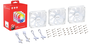 XPG VENTO R 120 ARGB PWM Ventilador de 120 mm Pack de 3 Blanco
