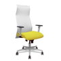 PIQUERAS Y CRESPO Sillón Albacete con mecanismo Sincro, Amarillo y Blanco
