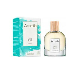 Acorelle Eau de Parfum Lotus Blanc 50 ml - Perfume Ecológico Acuático Floral - Certificado ECOCERT