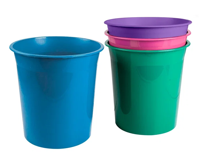 Liderpapel Papelera Plástico Rosa Opaco 13 Litros 275x285 mm