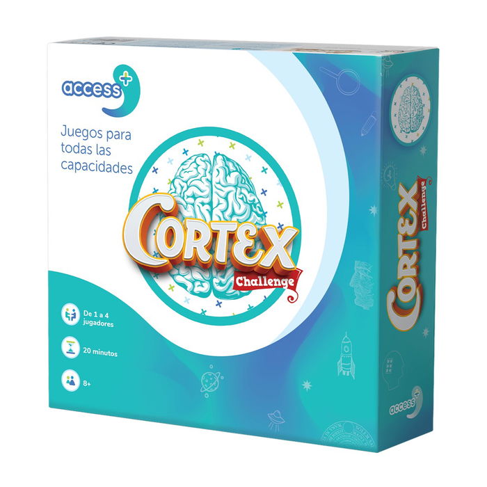 Access+ Juego de Mesa Cortex Access+ ACSCOR01ES - Juego de Cartas Educativo e Inclusivo para 1 a 4 Jugadores (8+ años) en Español