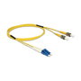 DeLOCK 84611 Cable de fibra óptica LC a ST Singlemode OS2 1 m