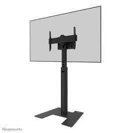 Neomounts FL45S-825BL1 Soporte de Suelo para Pantalla 37-75", hasta 70 kg, Altura Ajustable 104-157 cm, VESA 100x100-600x400, Compartimento con Cable, Kit Videobar Opcional - Negro