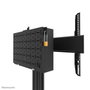 Neomounts FL45S-825BL1 Soporte de Suelo para Pantalla 37-75", hasta 70 kg, Altura Ajustable 104-157 cm, VESA 100x100-600x400, Compartimento con Cable, Kit Videobar Opcional - Negro