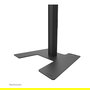 Neomounts FL45S-825BL1 Soporte de Suelo para TV MOVE Up, Ajustable 37-75", Negro, Inclinación y Altura, 70 kg, 100x100 - 600x400 mm VESA