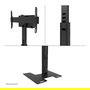 Neomounts FL45S-825BL1 Soporte de Suelo para TV MOVE Up, Ajustable 37-75", Negro, Inclinación y Altura, 70 kg, 100x100 - 600x400 mm VESA