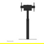 Neomounts FL45S-825BL1 Soporte de Suelo para TV MOVE Up, Ajustable 37-75", Negro, Inclinación y Altura, 70 kg, 100x100 - 600x400 mm VESA