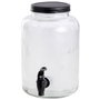 Day Dispensador de Bebida 4 L con Grifo Cristal Líneas Verticales Tapa Metal